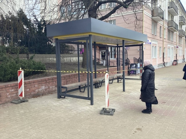 Новый остановочный пункт установлен на улице Ленина в Бресте Новый остановочный пункт установлен на улице Ленина в Бресте