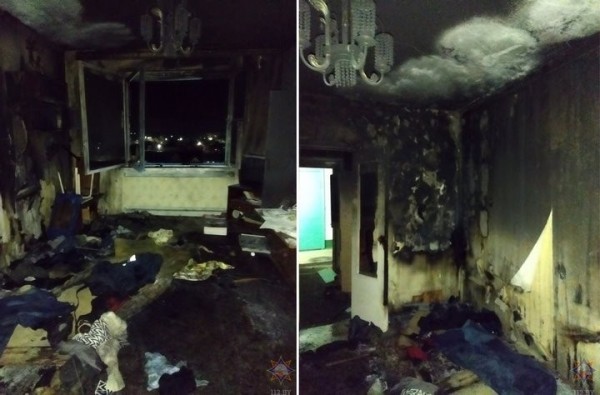 Три человека спасены на пожаре в Барановичах