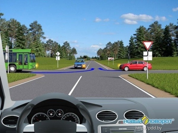 
                Намереваясь продолжить движение прямо в показанной ситуации. Как вы поступите?
            