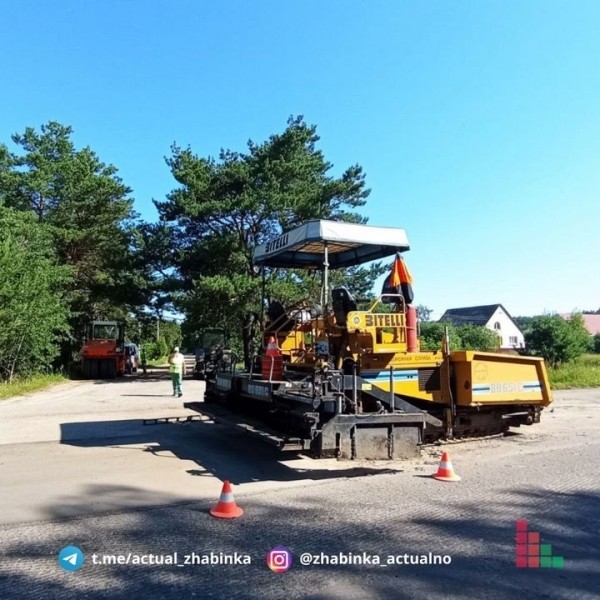 В город-спутнике Бреста осуществляется ремонт дорожного полотна