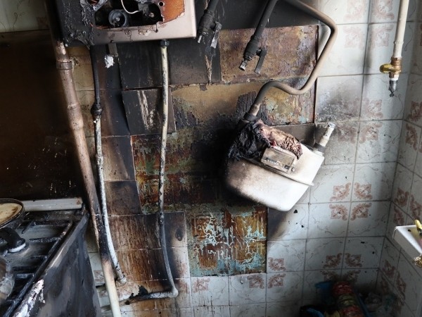 В Ганцевичах горела квартира в многоэтажке