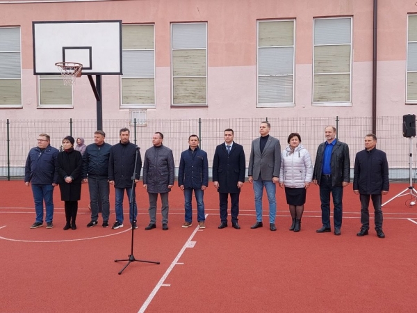 В БрГТУ торжественно открыли спортивную площадку