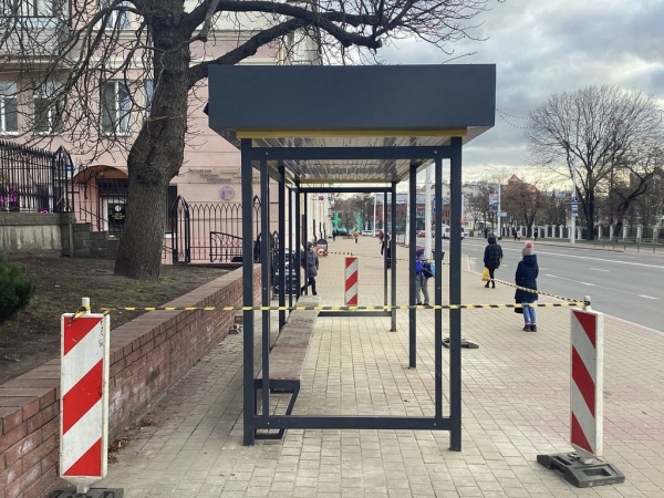 Новый остановочный пункт установлен на улице Ленина в Бресте Новый остановочный пункт установлен на улице Ленина в Бресте