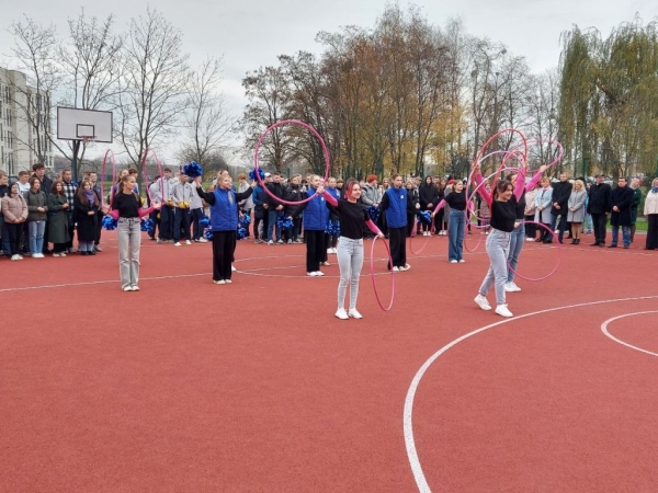 В БрГТУ торжественно открыли спортивную площадку