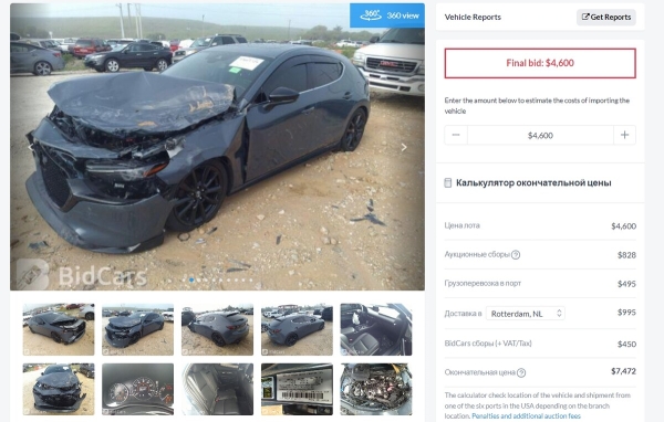 Тачка из США. Белорус восстановил полноприводный хетчбэк Mazda 3 — сколько стоил ремонт?