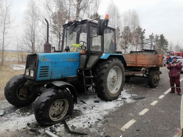 Маршрутка с пассажирами попала в аварию под Бобруйском