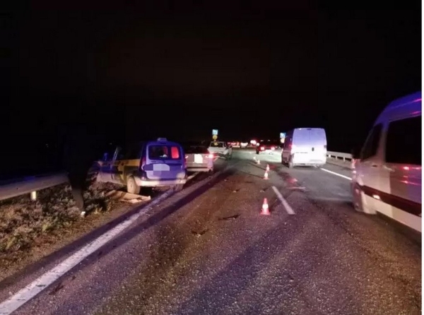 Жесткая авария на Р1 попала на видео