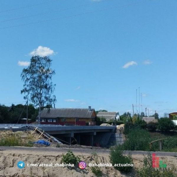 Реконструкция моста в Жабинке перешла в завершающую стадию