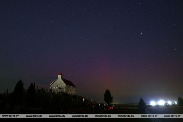 Северное сияние можно было наблюдать в Беларуси. Фотофакт